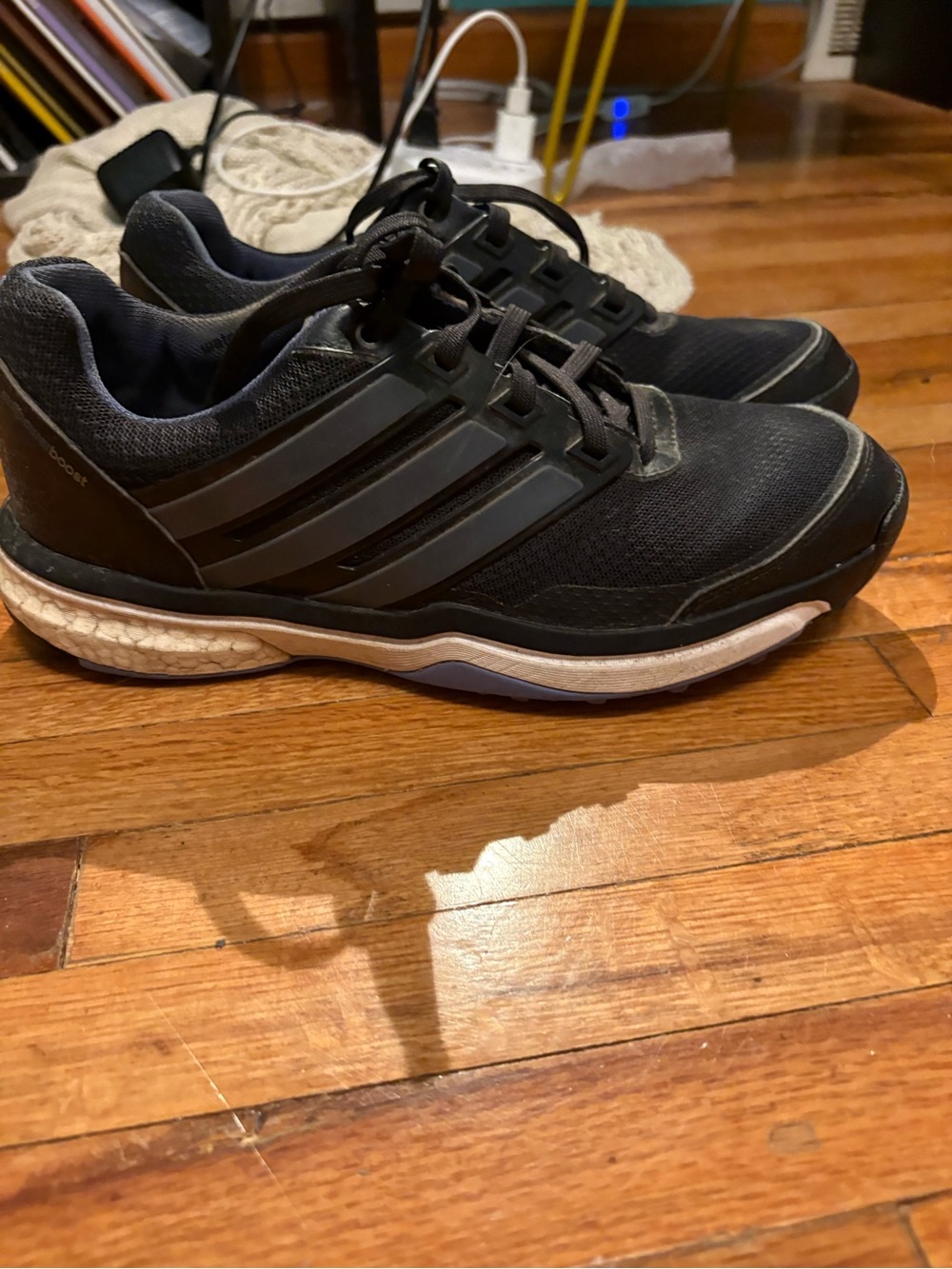 adidas Black women’s Athletic Running Shoes with Boost Midsole